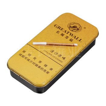 長城雪茄包裝小鐵盒-鐵盒包裝,鐵盒生產(chǎn)