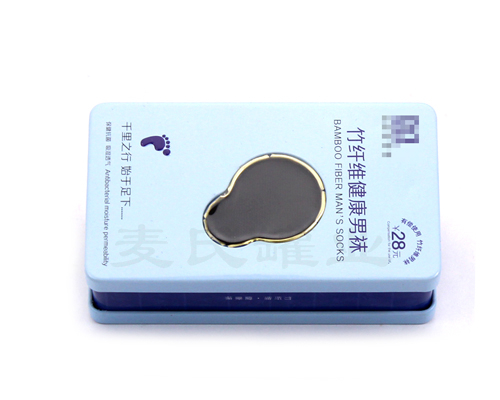 竹纖維男襪包裝鐵盒 竹纖維男襪包裝鐵盒