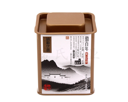 方形黃山毛峰茶葉鐵罐 方形黃山毛峰茶葉鐵罐