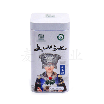 云南文山三七粉包裝盒,中藥材鐵盒批發