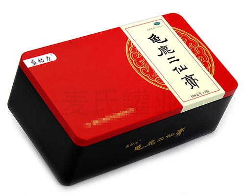龜鹿二仙膏包裝鐵盒 龜鹿二仙膏包裝鐵盒
