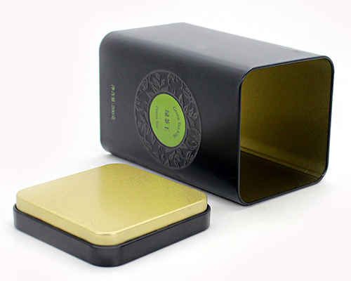 廠家方形綠茶茶業鐵罐包裝 廠家方形綠茶茶業鐵罐包裝