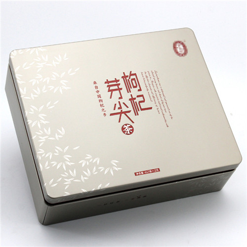 長方形枸杞芽茶高檔鐵盒包裝 長方形枸杞芽茶高檔鐵盒包裝