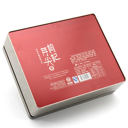 長方形枸杞芽茶高檔鐵盒包裝 長方形枸杞芽茶高檔鐵盒包裝