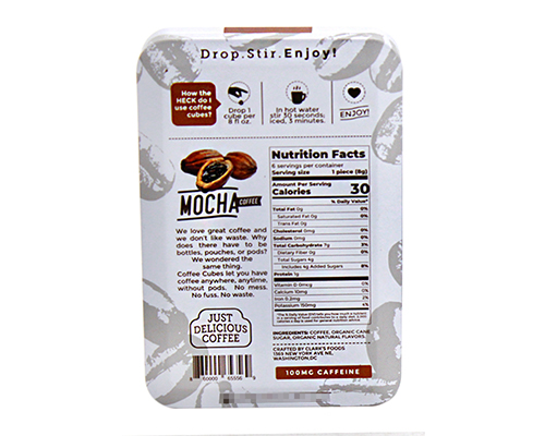 翻蓋式方形抹茶咖啡馬口鐵盒 翻蓋式方形抹茶咖啡馬口鐵盒