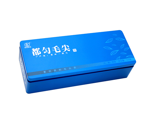 毛尖綠茶長方形內塞蓋式馬口鐵盒 毛尖綠茶長方形內塞蓋式馬口鐵盒