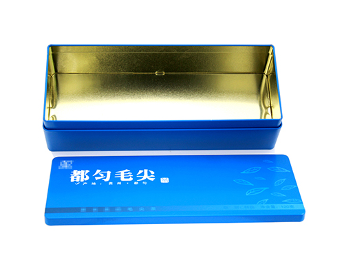 毛尖綠茶長方形內塞蓋式馬口鐵盒 毛尖綠茶長方形內塞蓋式馬口鐵盒